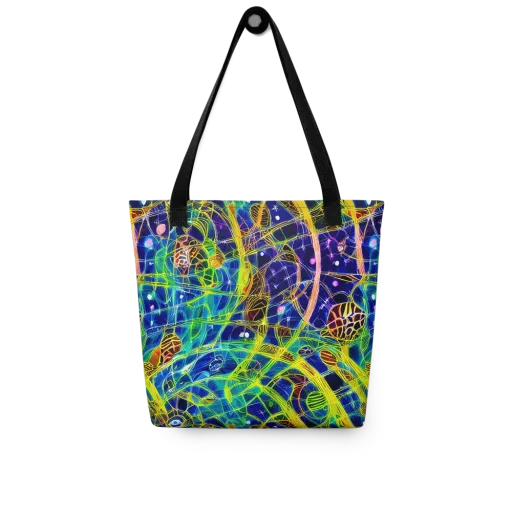 Prismatic Undergrowth on a Tote Bag