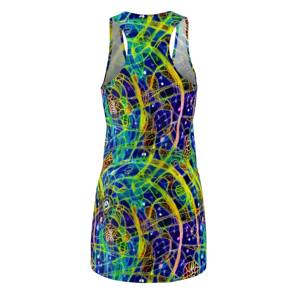 Prismatic Undergrowth on Racerback Dress — Back