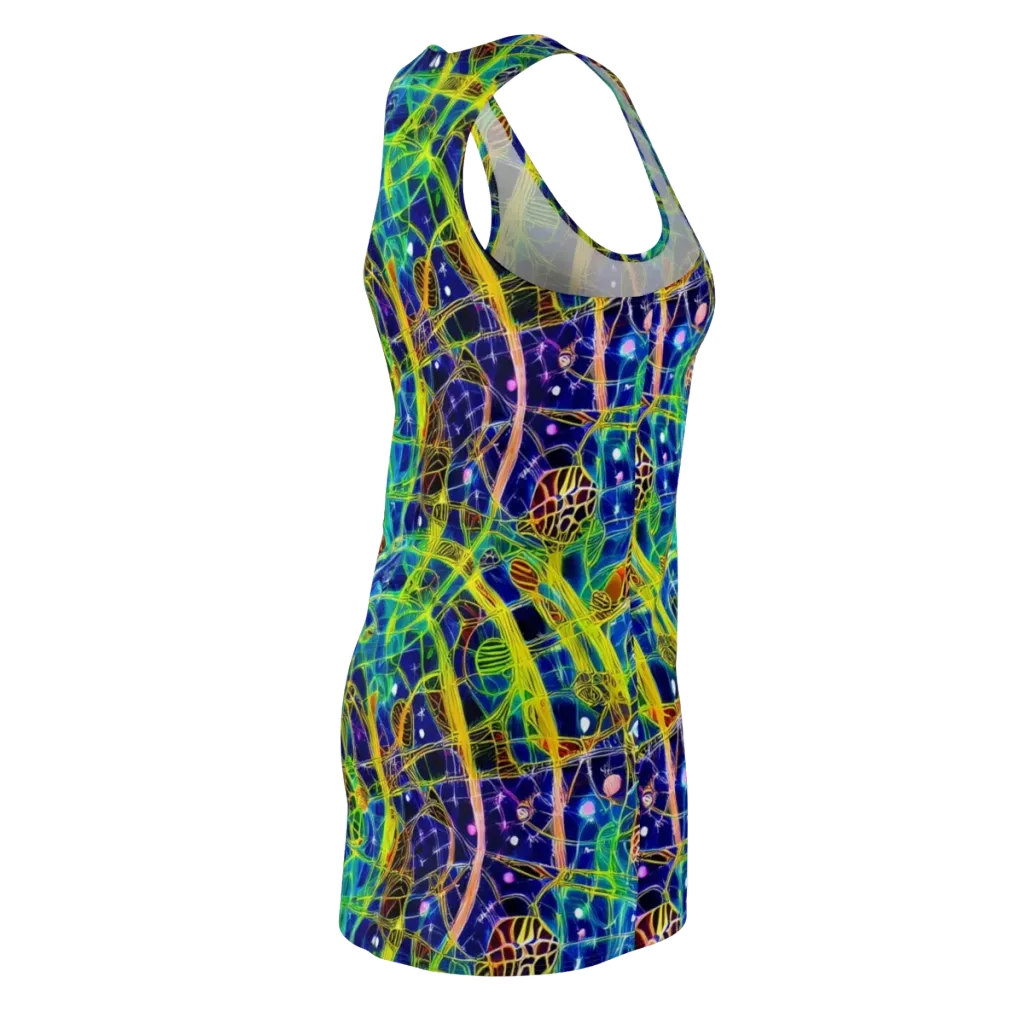 Prismatic Undergrowth on Racerback Dress — Back Side