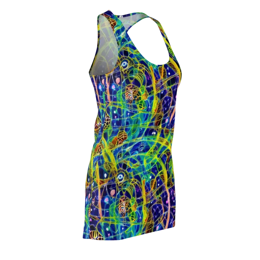 Prismatic Undergrowth on Racerback Dress — Front Side