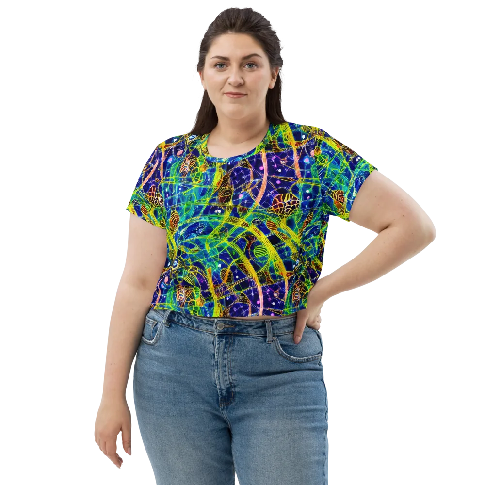 Prismatic Undergrowth on Crop Tee — Front