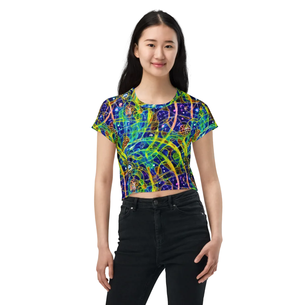 Prismatic Undergrowth on Crop Tee — Front