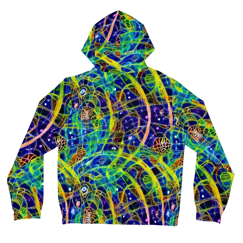 Prismatic Undergrowth on Women's Full-Zip Hoodie — Back