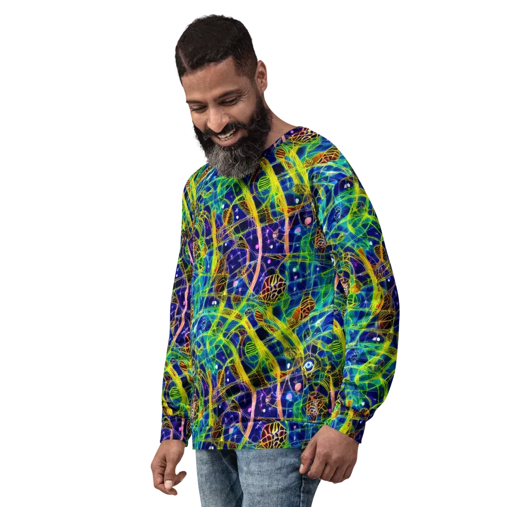 Prismatic Undergrowth on Sweatshirt — Left Front