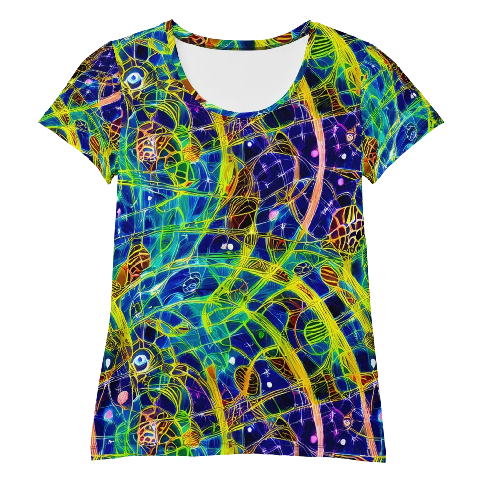 Prismatic Undergrowth on Women's Athletic T-Shirt — Front