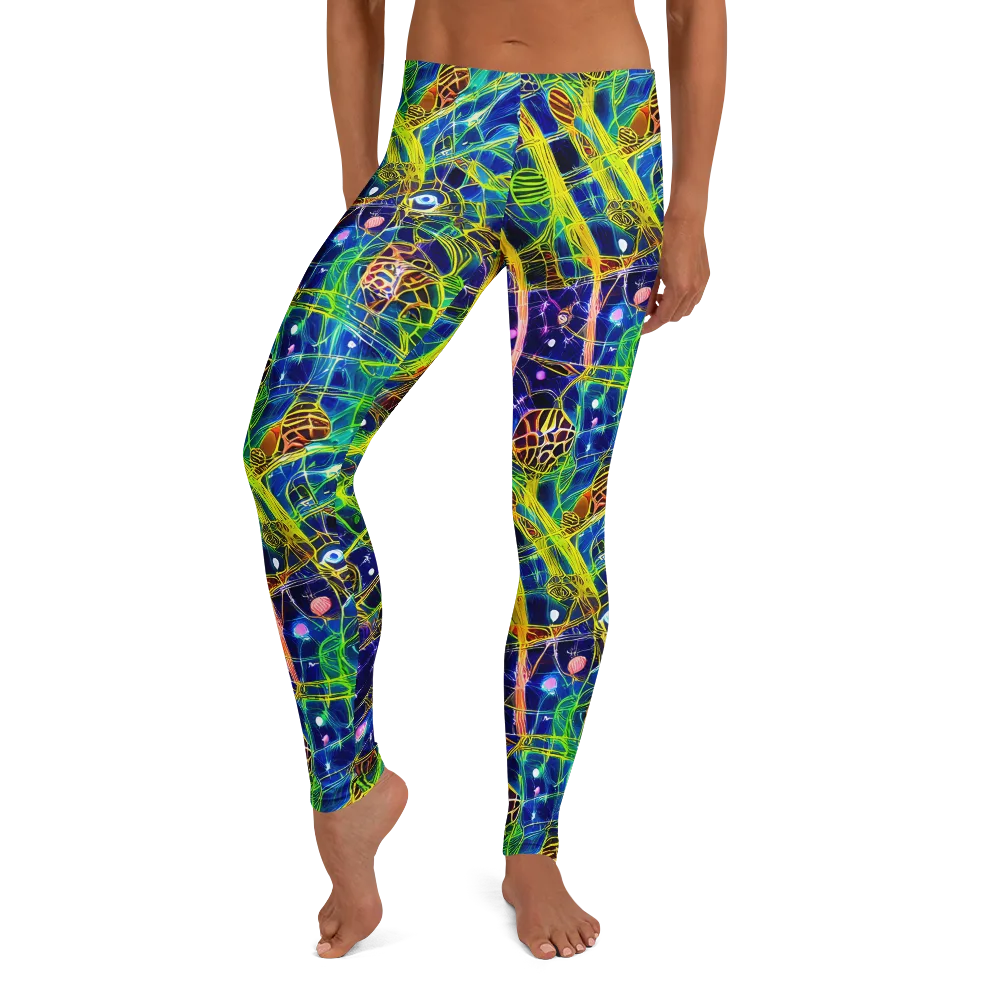Prismatic Undergrowth on Leggings — Front