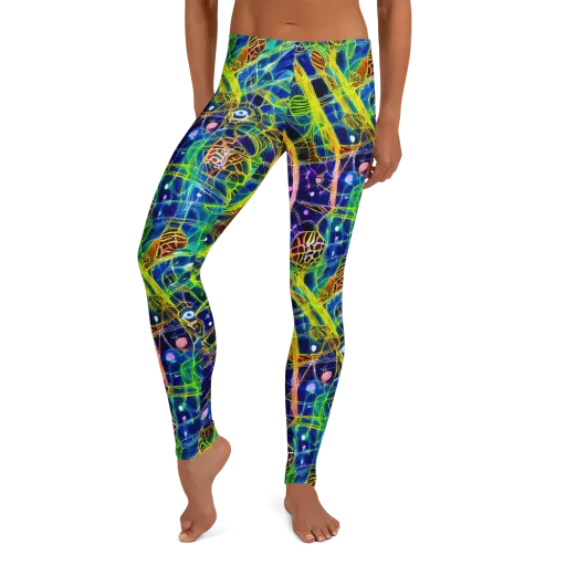 Prismatic Undergrowth on a Leggings