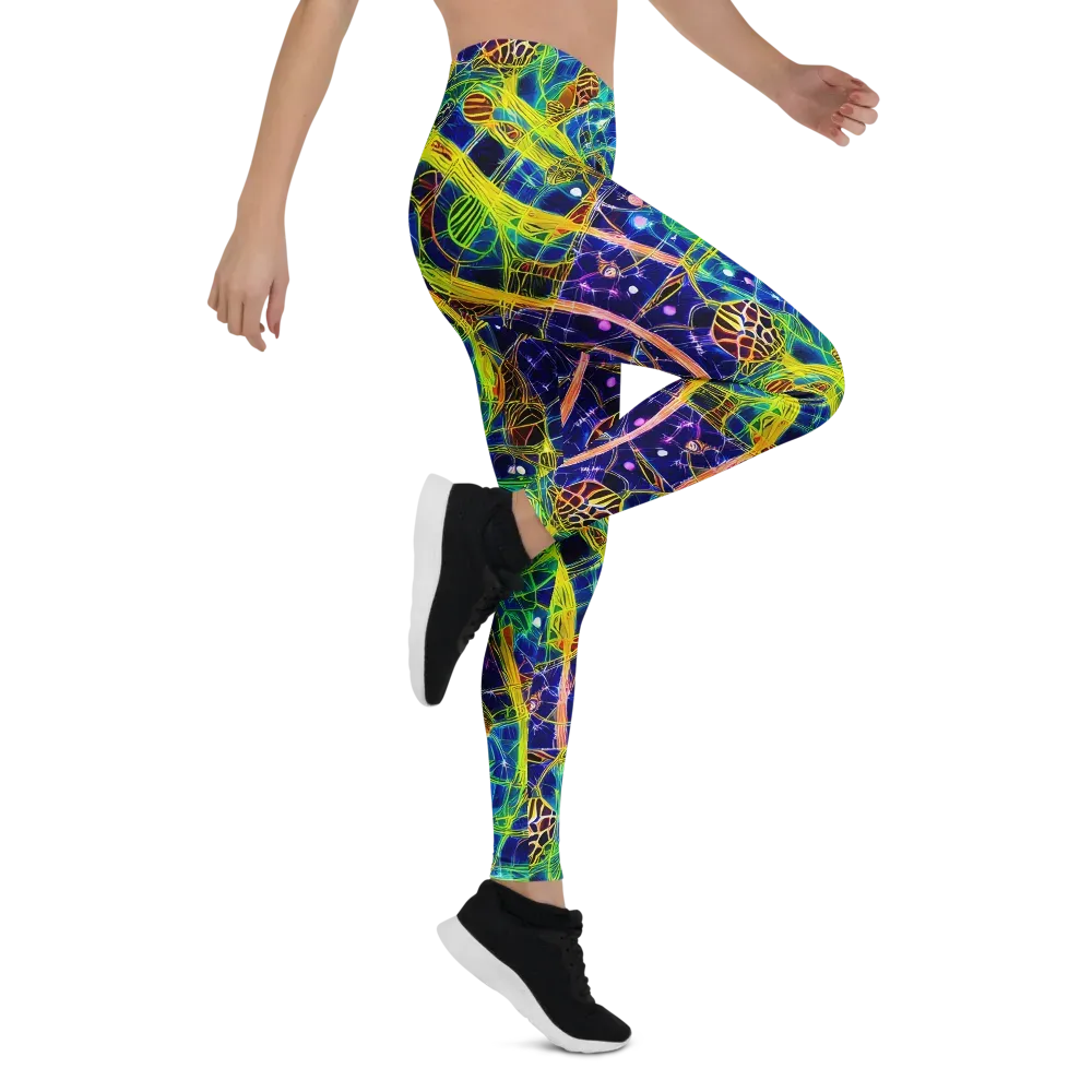 Prismatic Undergrowth on Leggings — Right