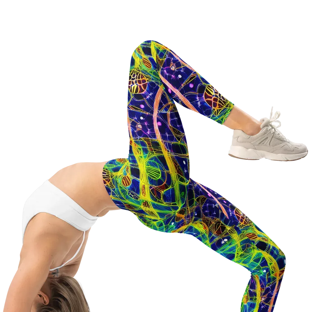 Prismatic Undergrowth on Leggings — Right