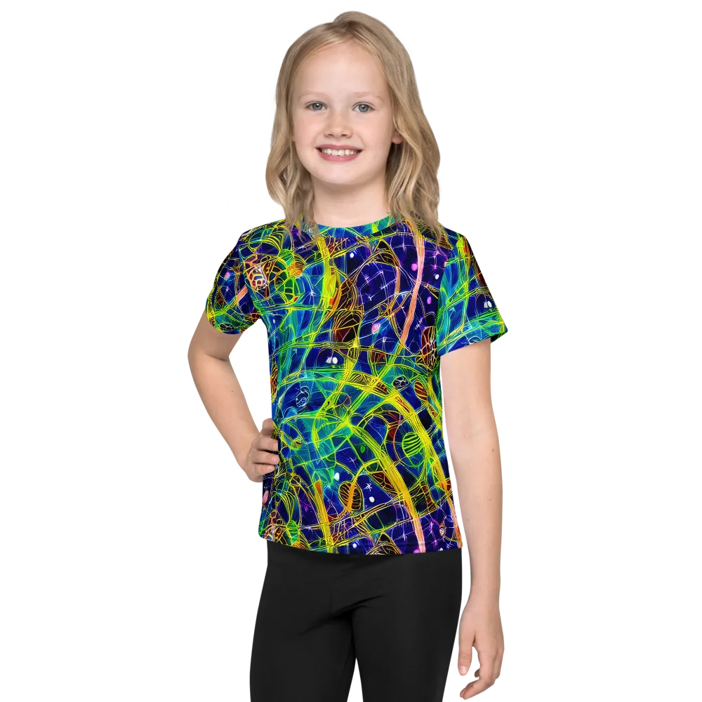 Prismatic Undergrowth on Kids Crew Neck T-Shirt — Front