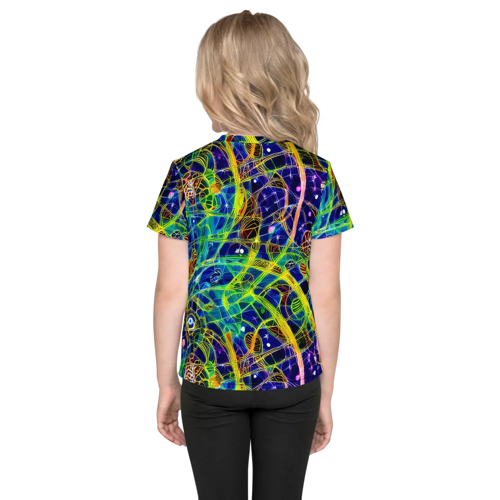 Prismatic Undergrowth on Kids Crew Neck T-Shirt — Back
