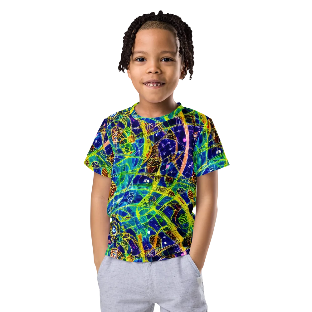 Prismatic Undergrowth on Kids Crew Neck T-Shirt — Front