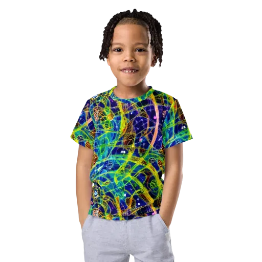 Prismatic Undergrowth on a Kids Crew Neck T-Shirt