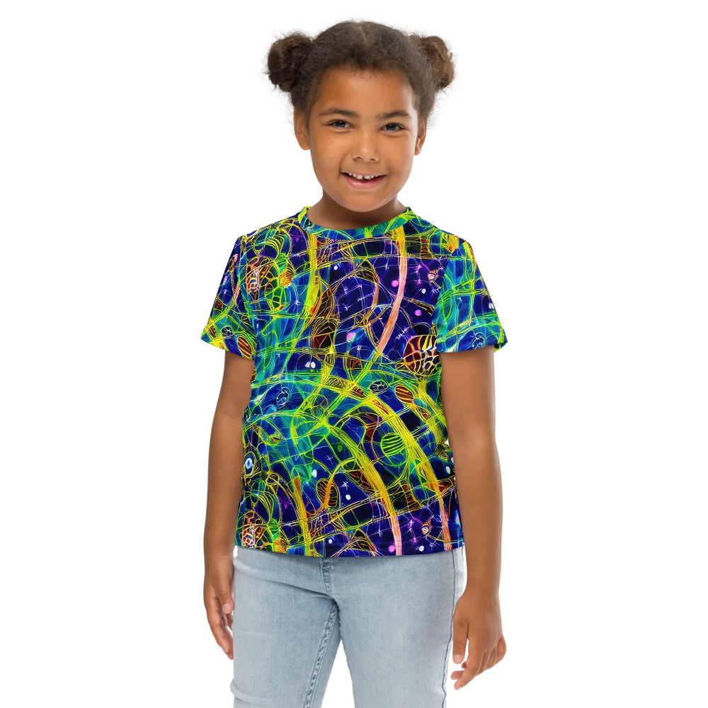 Prismatic Undergrowth on Kids Crew Neck T-Shirt — Front