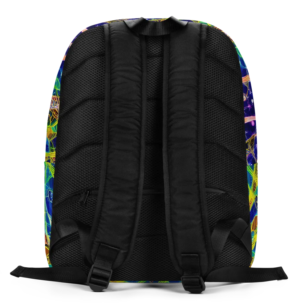 Prismatic Undergrowth on Minimalist Backpack — Back