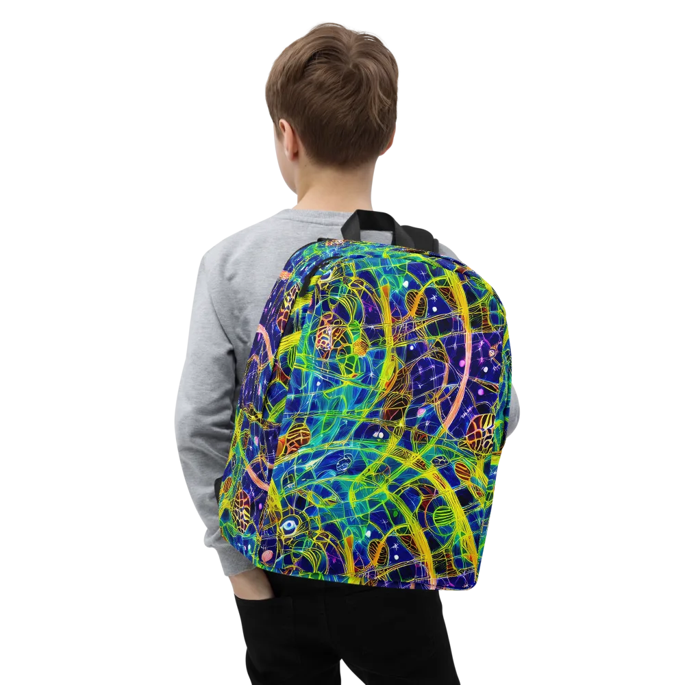 Prismatic Undergrowth on Minimalist Backpack — Zoomed-in
