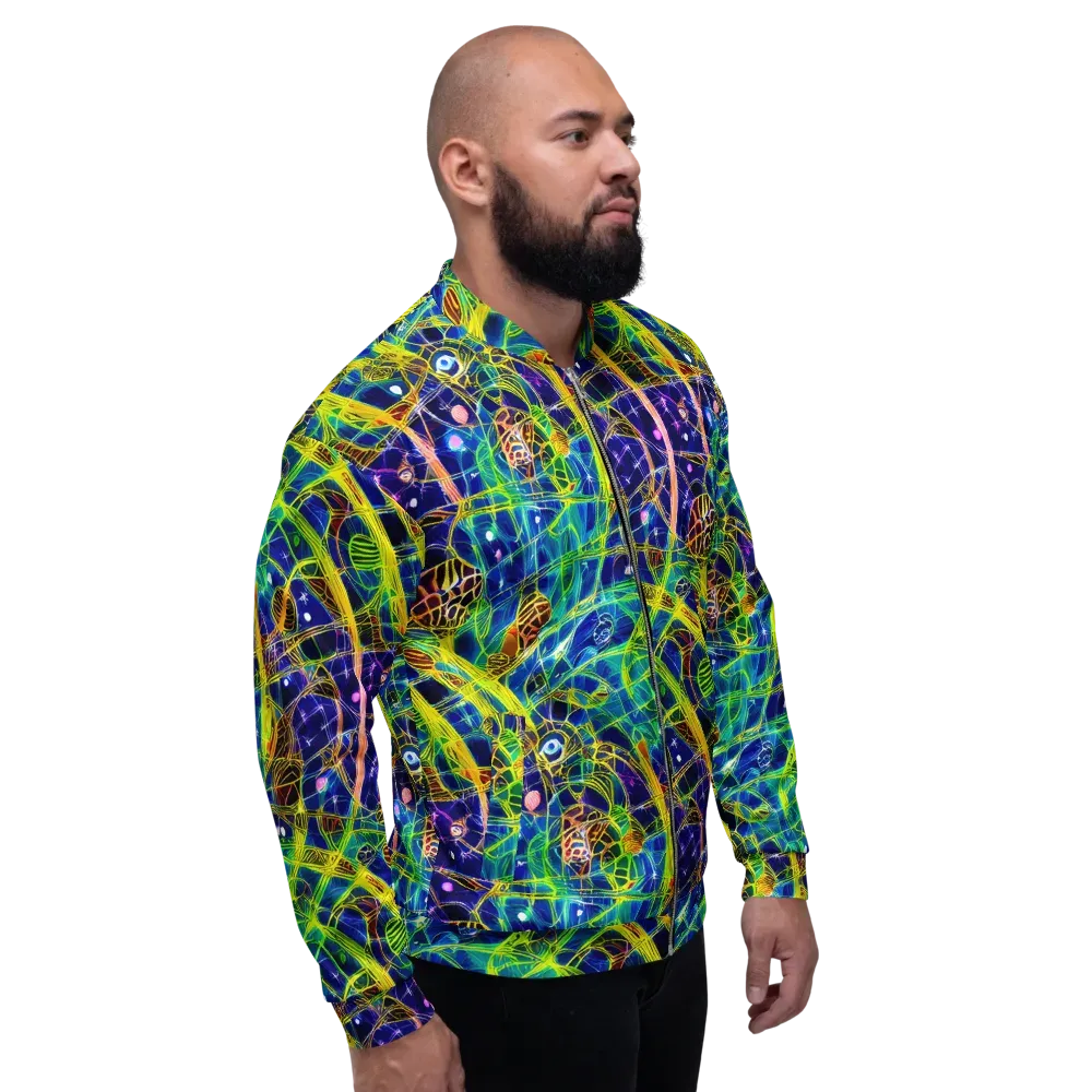 Prismatic Undergrowth on Bomber Jacket — Right