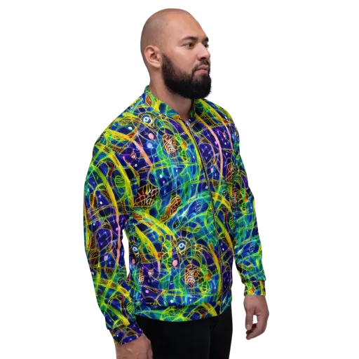 Prismatic Undergrowth on a Bomber Jacket