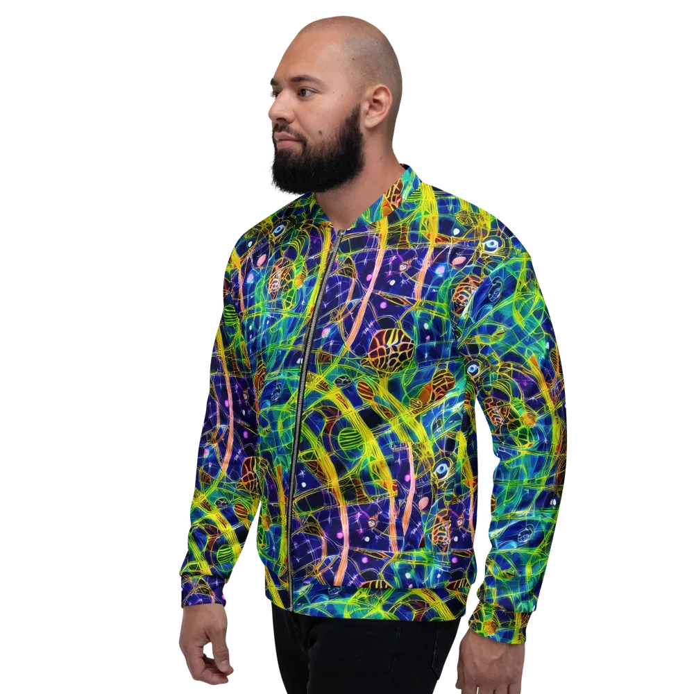 Prismatic Undergrowth on Bomber Jacket — Left