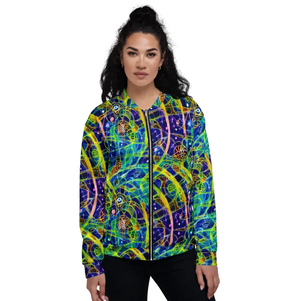 Prismatic Undergrowth on Bomber Jacket — Front