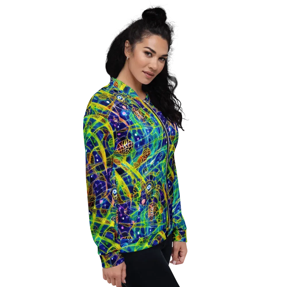 Prismatic Undergrowth on Bomber Jacket — Right