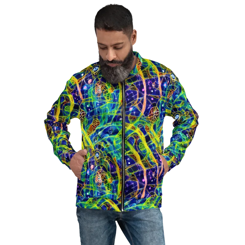 Prismatic Undergrowth on Bomber Jacket — Front