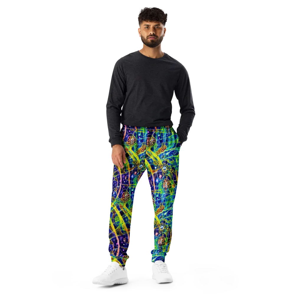 Prismatic Undergrowth on Men's Joggers — Front