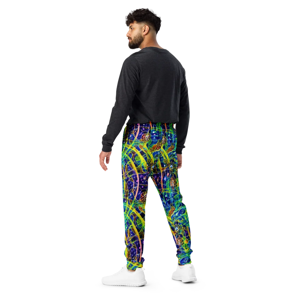 Prismatic Undergrowth on Men's Joggers — Back
