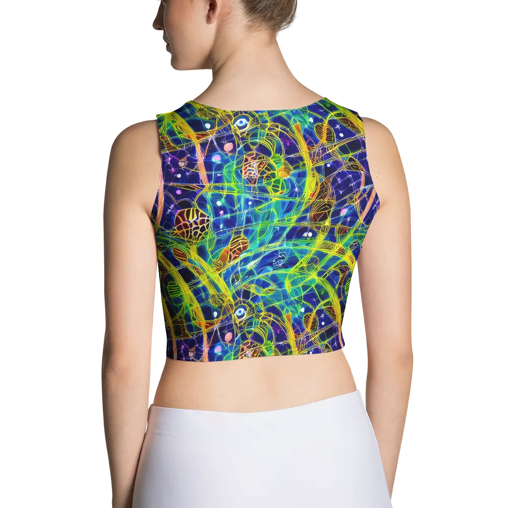 Prismatic Undergrowth on Crop Top — Back