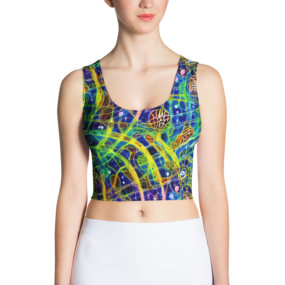 Prismatic Undergrowth on Crop Top — Front