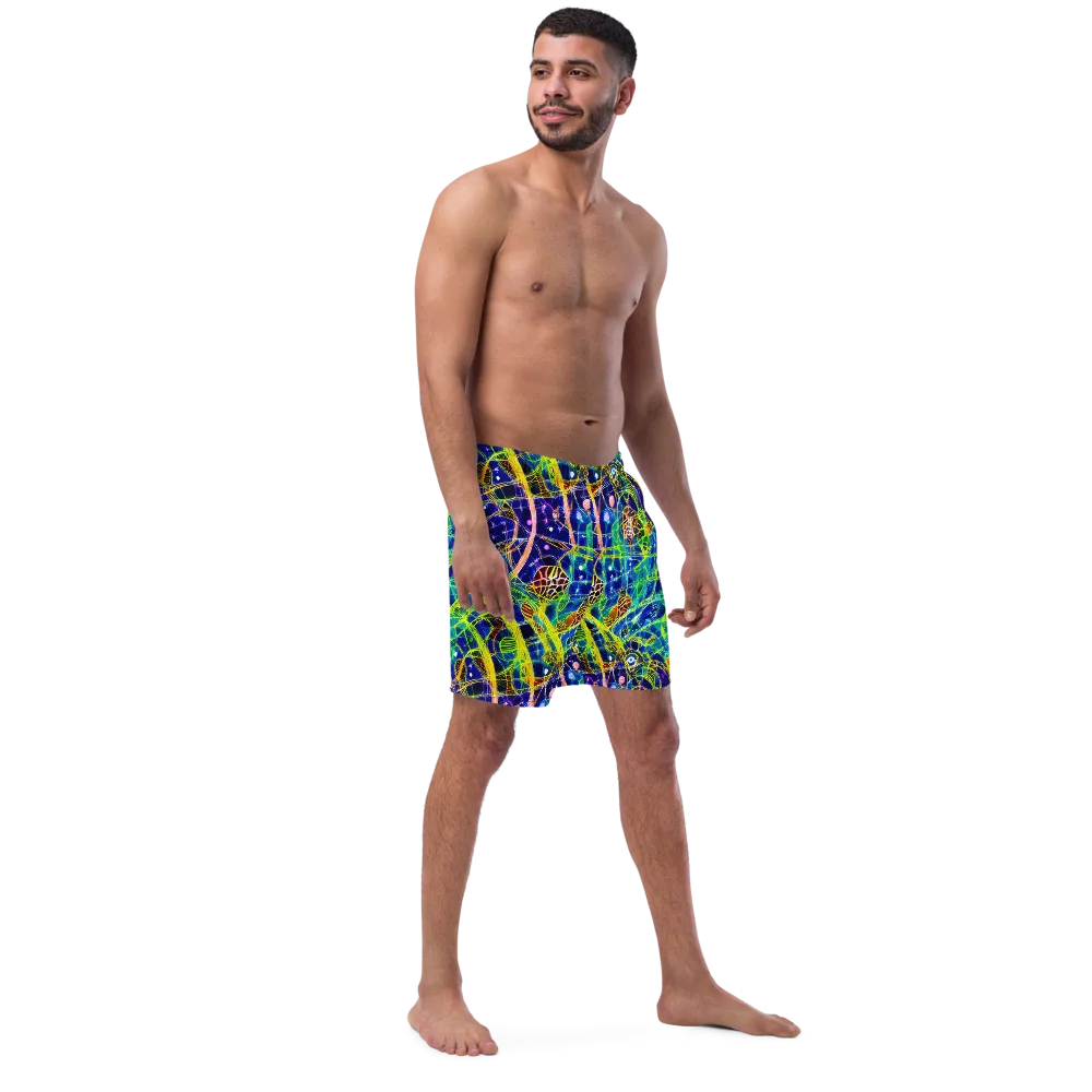 Prismatic Undergrowth on Swim Trunks — Right Front