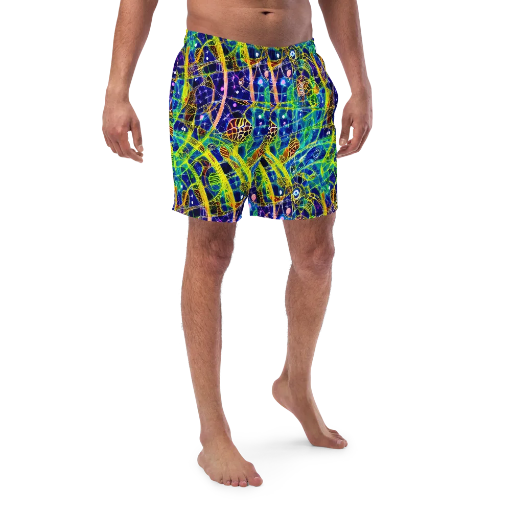 Prismatic Undergrowth on Swim Trunks — Front