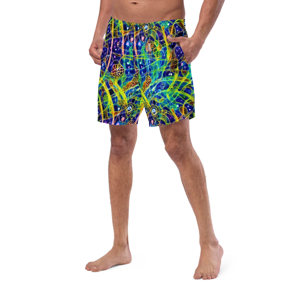 Prismatic Undergrowth on Swim Trunks — Left Front