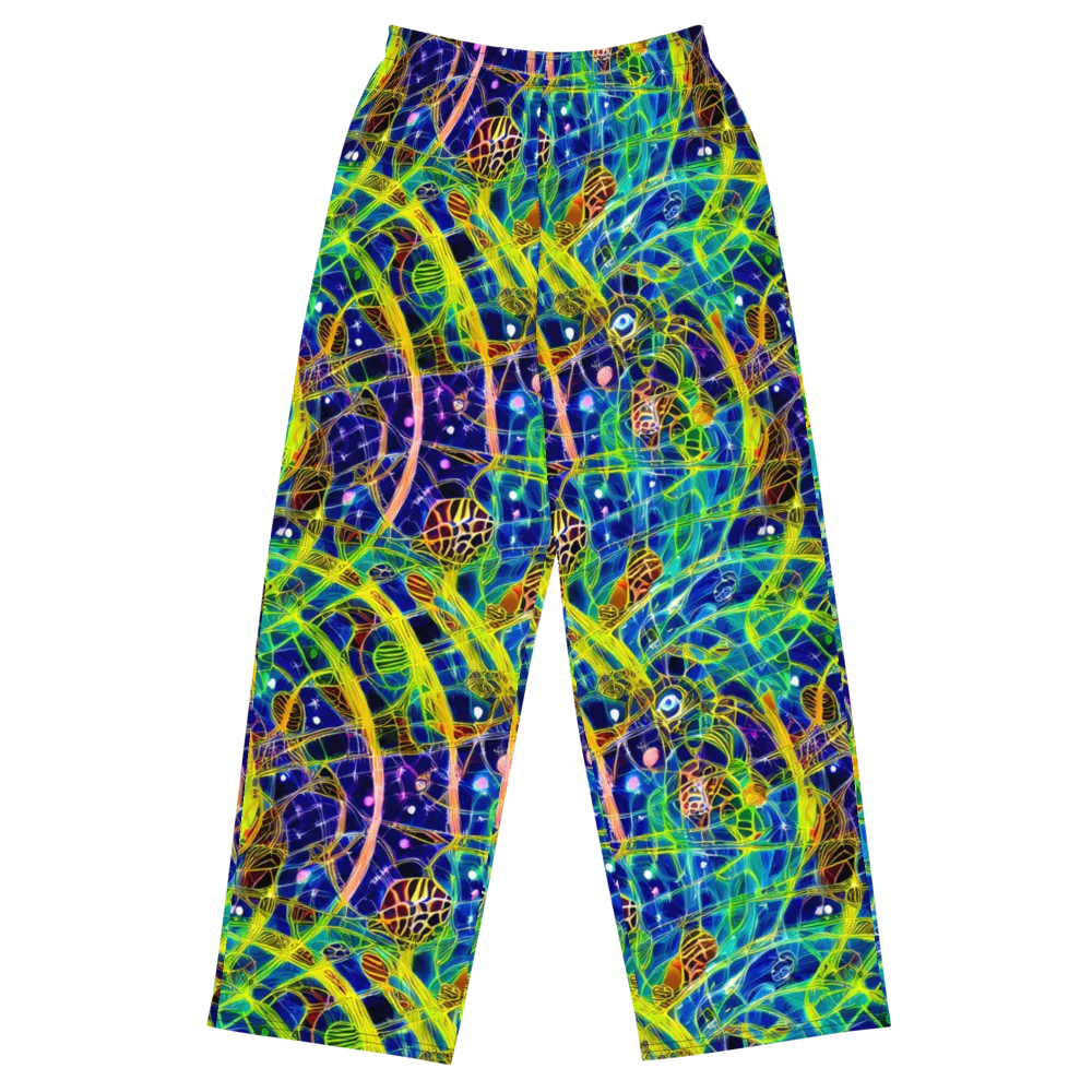 Prismatic Undergrowth on Wide-Leg Pants — Front