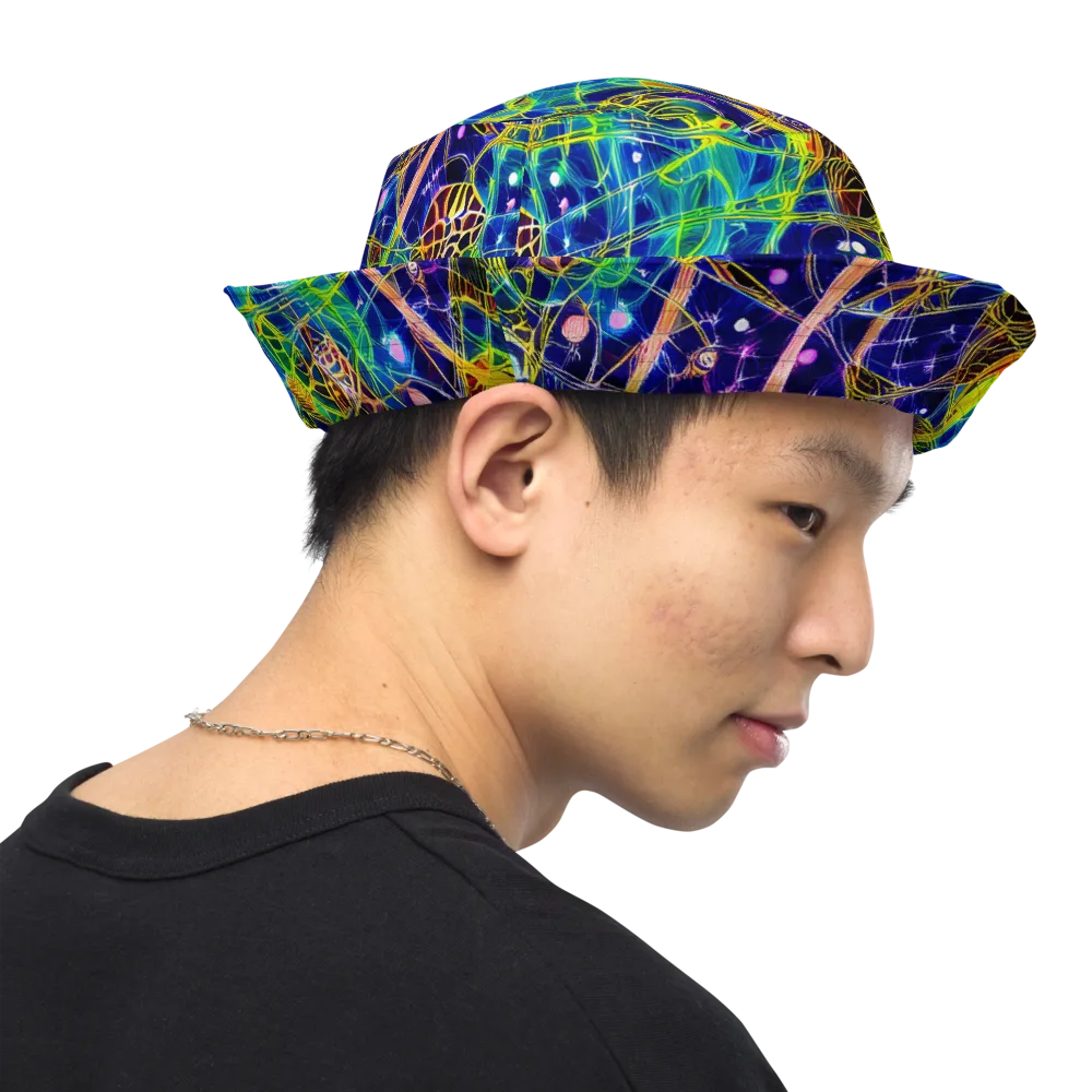 Prismatic Undergrowth on Reversible Bucket Hat — Right Outside