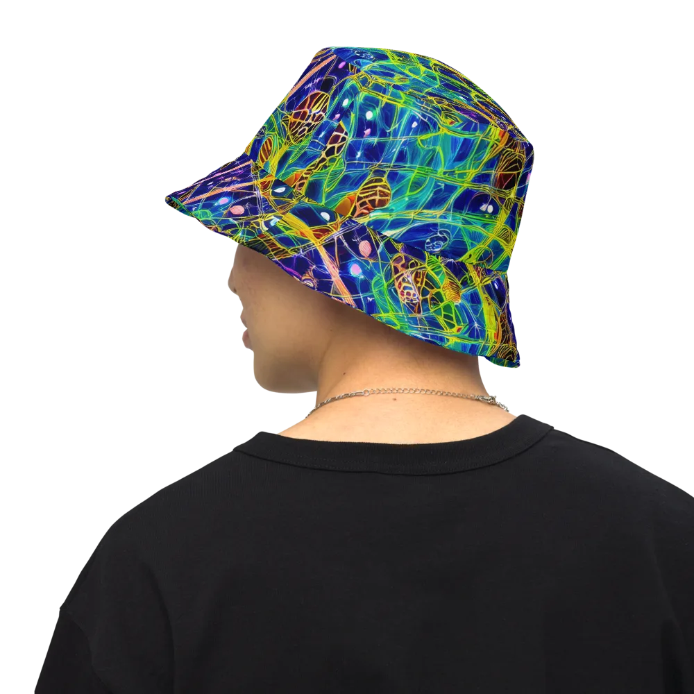 Prismatic Undergrowth on Reversible Bucket Hat — Back Inside