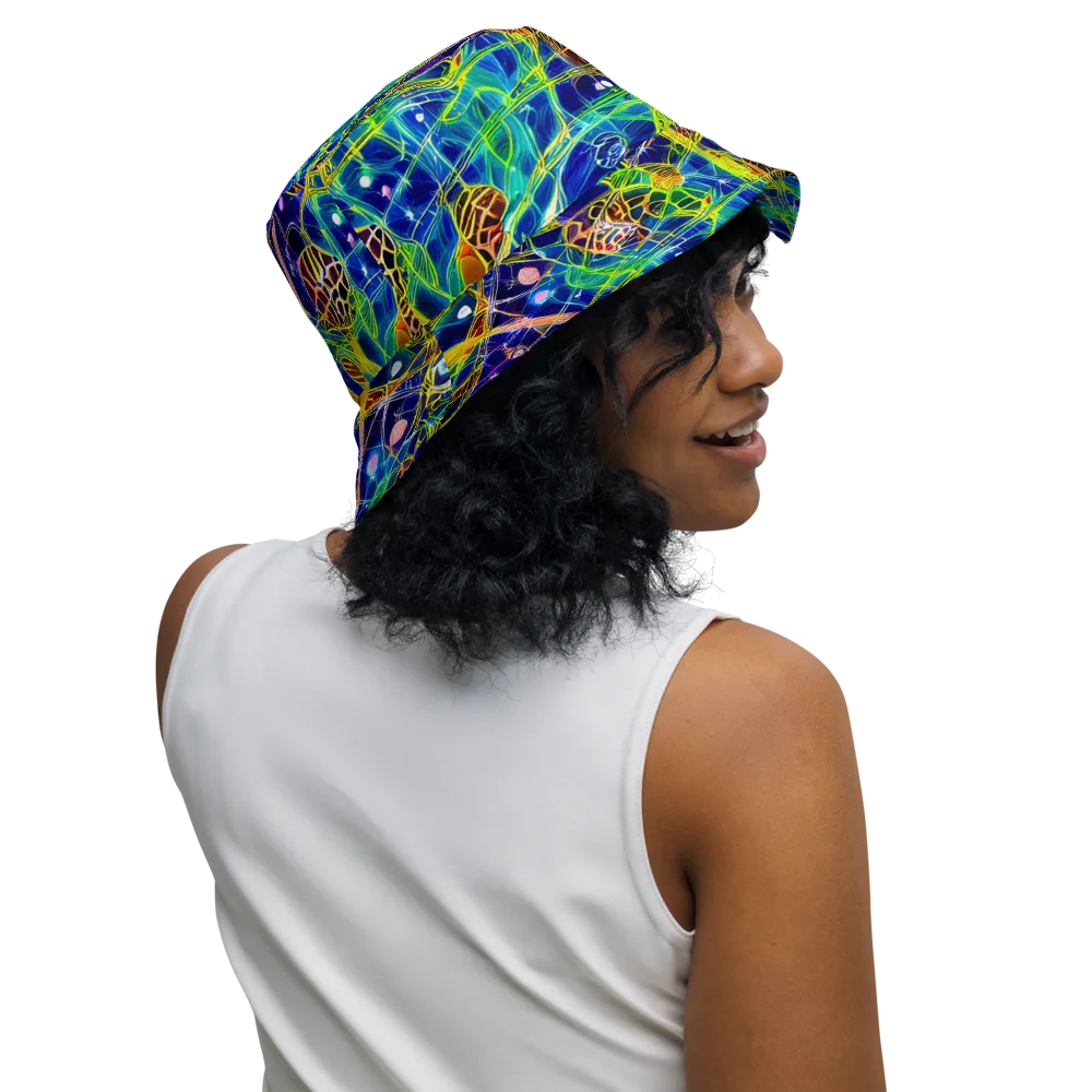 Prismatic Undergrowth on Reversible Bucket Hat — Right Outside