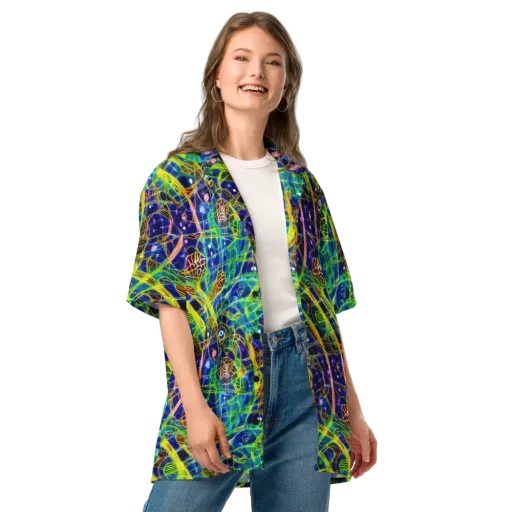 Prismatic Undergrowth on a Button Shirt