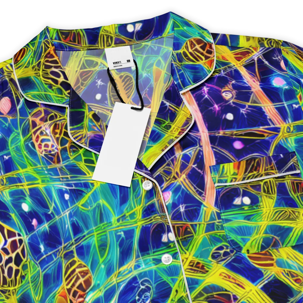 Prismatic Undergrowth on Women's Short Sleeve Pajama Top — Product details