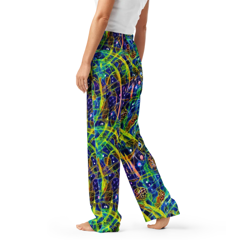 Prismatic Undergrowth on Women's Pajama Pants — Left