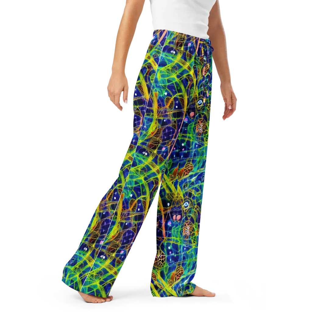 Prismatic Undergrowth on Women's Pajama Pants — Right Front
