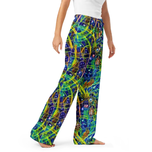 Prismatic Undergrowth on a Women's Pajama Pants