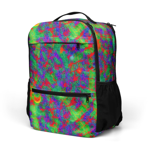 Neon Jungle Static on a Utility Backpack