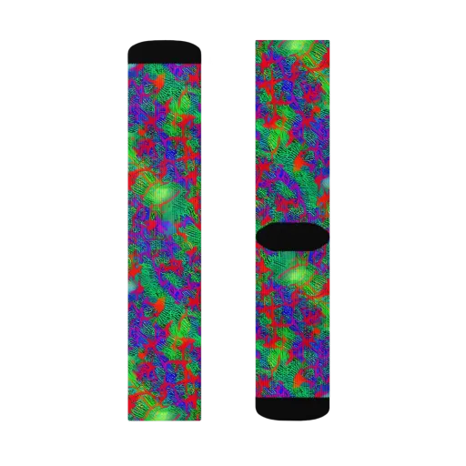 Neon Jungle Static on a Socks
