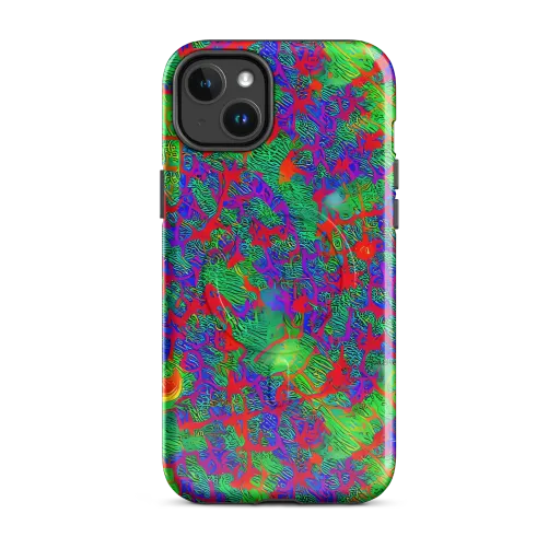 Neon Jungle Static on a MagSafe Tough Case for iPhone®