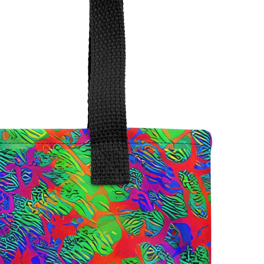 Neon Jungle Static on Tote Bag — Product details
