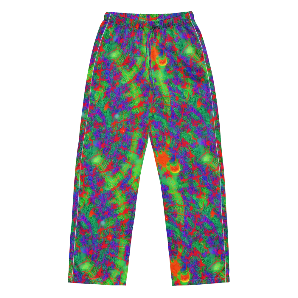 Neon Jungle Static on Women's Pajama Pants — Front