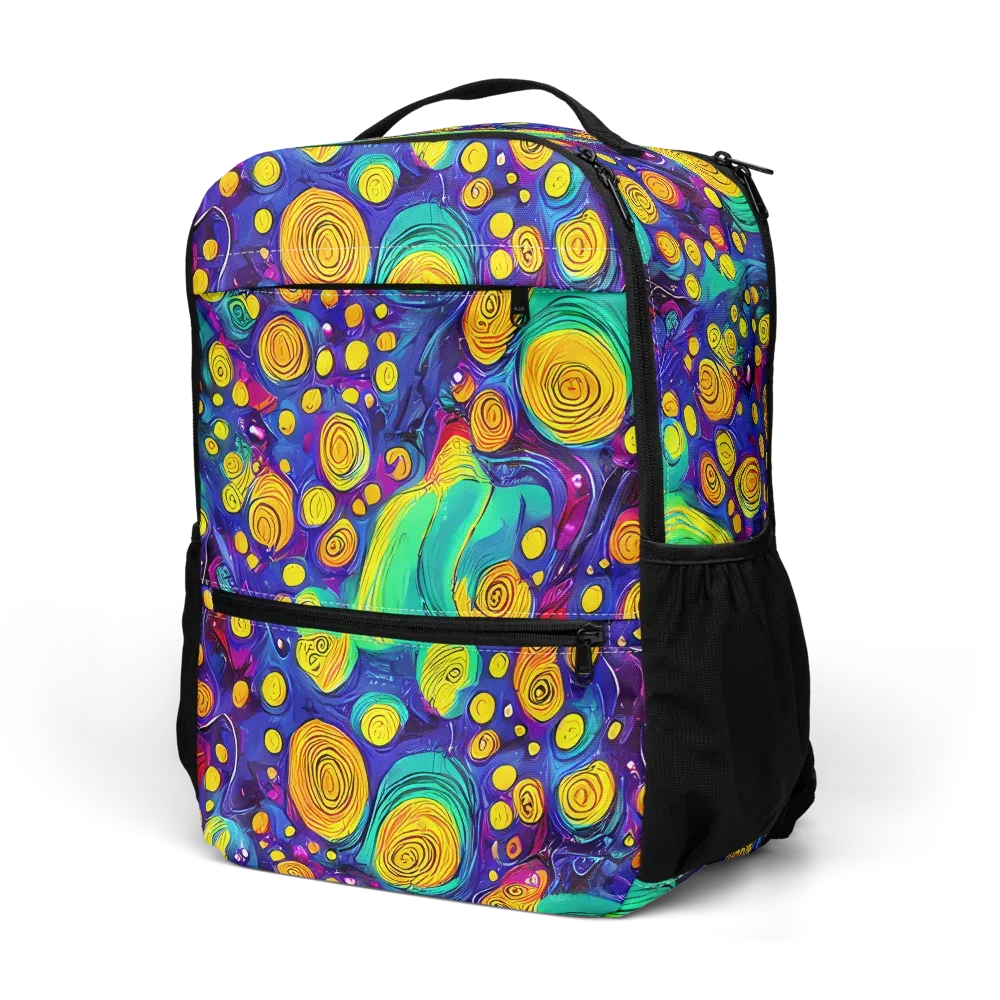 Electric Spiral Garden on Utility Backpack — Left Front