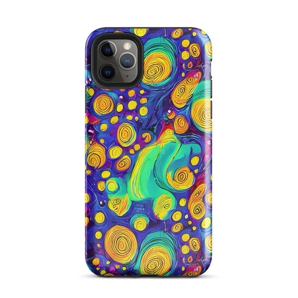 Electric Spiral Garden on Tough Case for iPhone® — Front