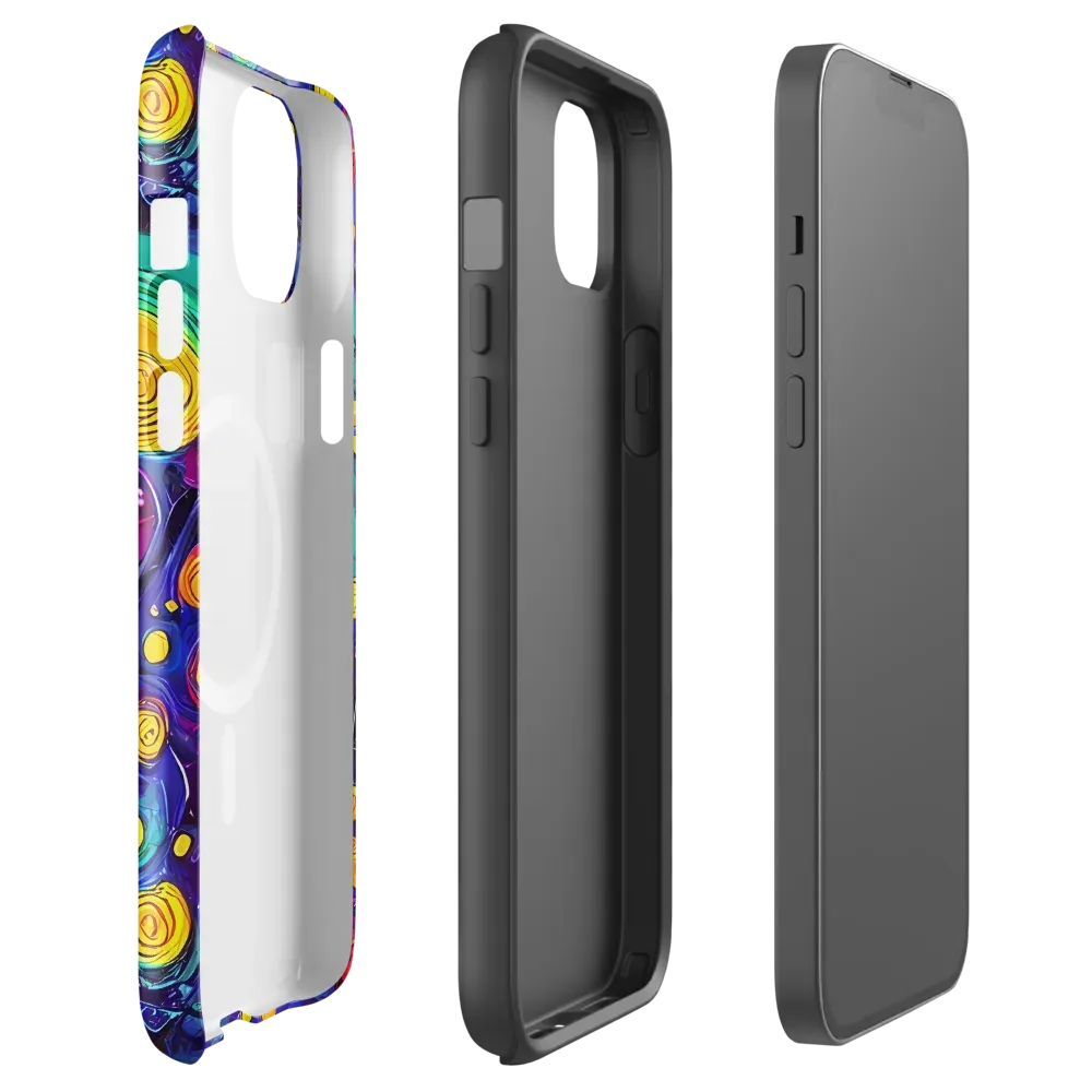 Electric Spiral Garden on MagSafe Tough Case for iPhone® — Front